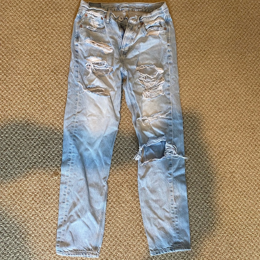 High Waisted Mom Jeans from AE